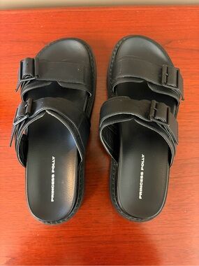 Princess Polly Ma Belle Sandals Black Sz 8